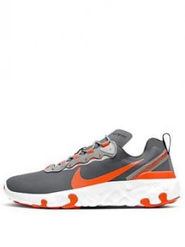 Image of Nike Renew Element 55 Junior Trainer, Grey/Red/White, Size 4