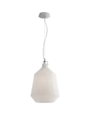 Image of DEA Dome Pendant Ceiling Light White 33.5x44cm