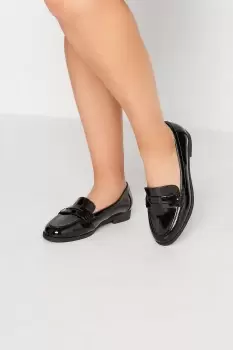 Image of Extra Wide Fit Patent Loafers