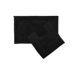 Image of Crossland Grove Emma Barclay Sparkle Trim 2 Piece Bathroom Set Brillaire Black