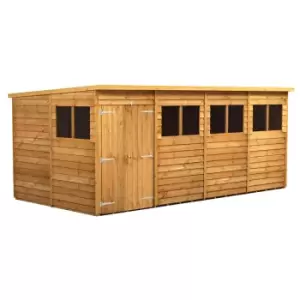 Image of Power 16x8 Overlap Pent Double Door Shed
