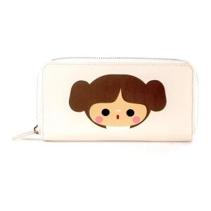 Image of Star Wars - Classic Princess Leah Organa Unisex Purse Wallet - White/Orange