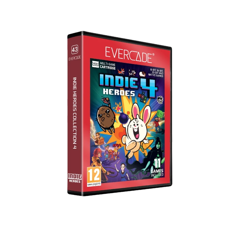 Image of Evercade Evercade Cartridge 43: Indie Heroes 4 Collection