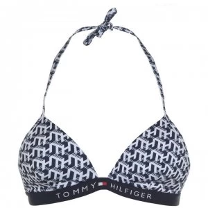 Image of Tommy Bodywear Logo Triangle Bikini Top - TH Cube PRT