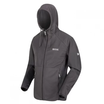 Image of Regatta Terota Full Zip Ribbed Fleece Hoddie - Magent/Magen