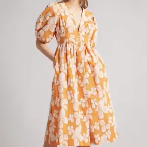 Image of Ted Baker Cinthy Floral Jacquard Dress - UK 16