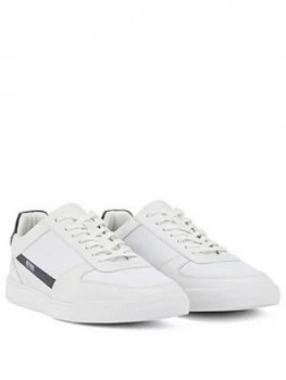 Image of Hugo Boss Cosmopool Tenn Leather Knit Trainers Size 9 Men