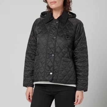 Image of Barbour Womens Tobymory Quilted Jacket - Black/Ancient - UK 8