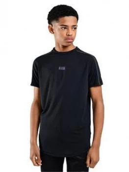 Image of Rascal Latitude Piping Short Sleeve T-Shirt - Black