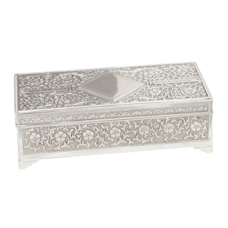 Image of Sophia Silver Plated Antique Finish Trinket Box
