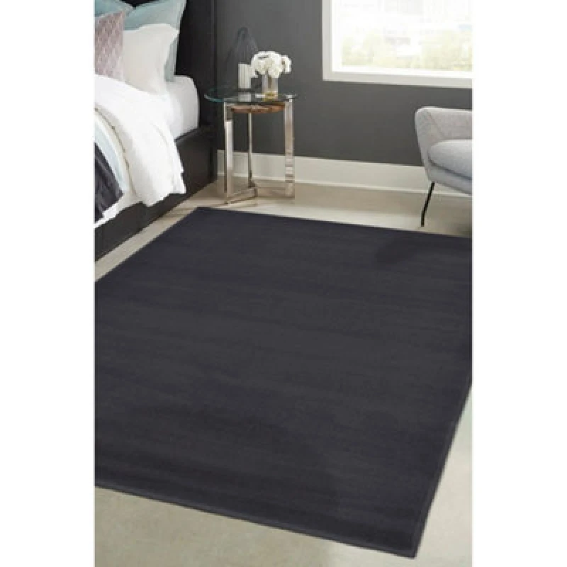 Image of Homemaker Homemaker Adorn Plain Rug - 120x170cm - Charcoal