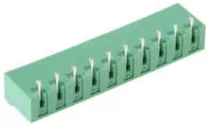 Image of Phoenix Contact, MSTBA 2.5/10-G-5.08, 10 Way, 1 Row, Right Angle PCB Header