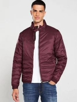 Image of Barbour International Dock Quilted Jacket - Merlot, Merlot, Size L, Men