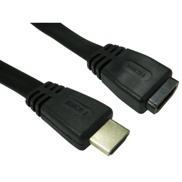 Image of Cables Direct 3m Flat HDMI 1.4 Extension Cable