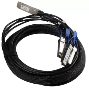 Image of Mikrotik XQ+BC0003-XS+ InfiniBand cable 3m QSFP28 4x SFP28 Black,...