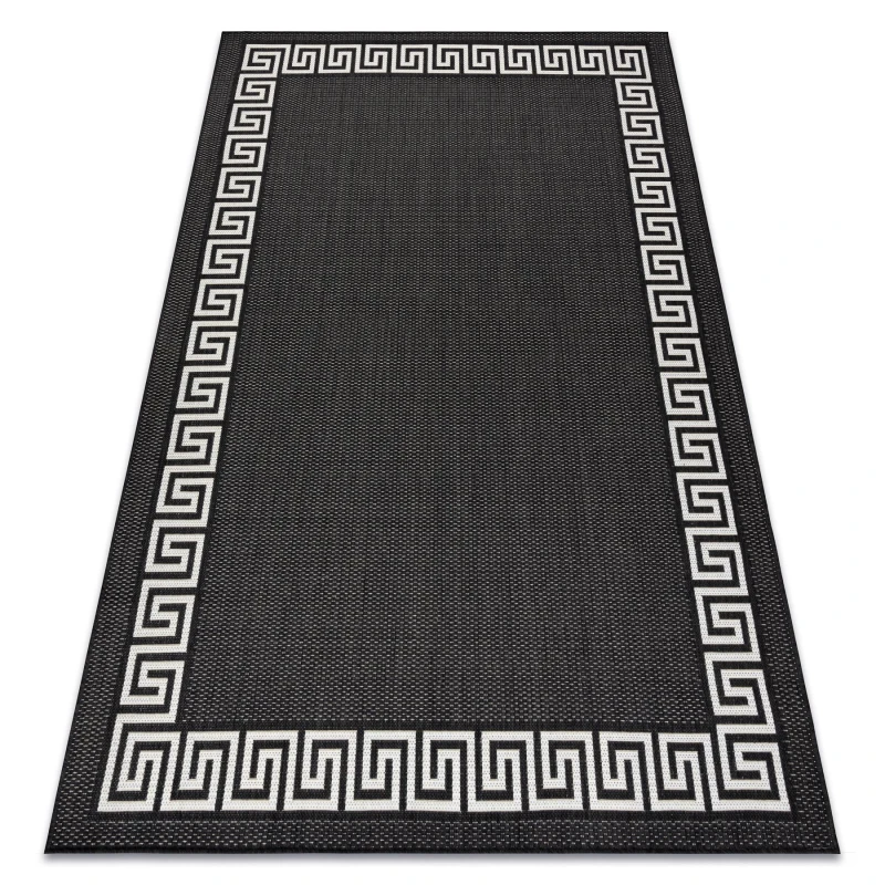 Image of RugsX Flat Rug in Black Size: 200cm x 290cm Black Unisex 200cm x 290 cm