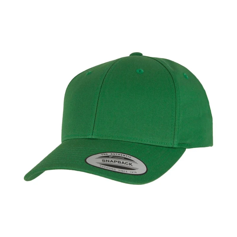 Image of Yupoong Mens Flexfit Classic Curved Snapback Cap in Green Green Male One Size