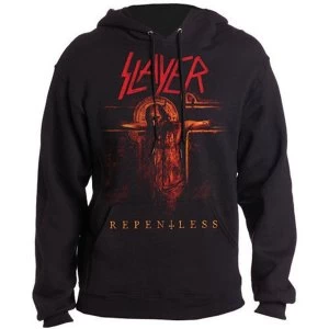Image of Slayer - Repentless Crucifix Unisex Small Pullover Hoodie - Black