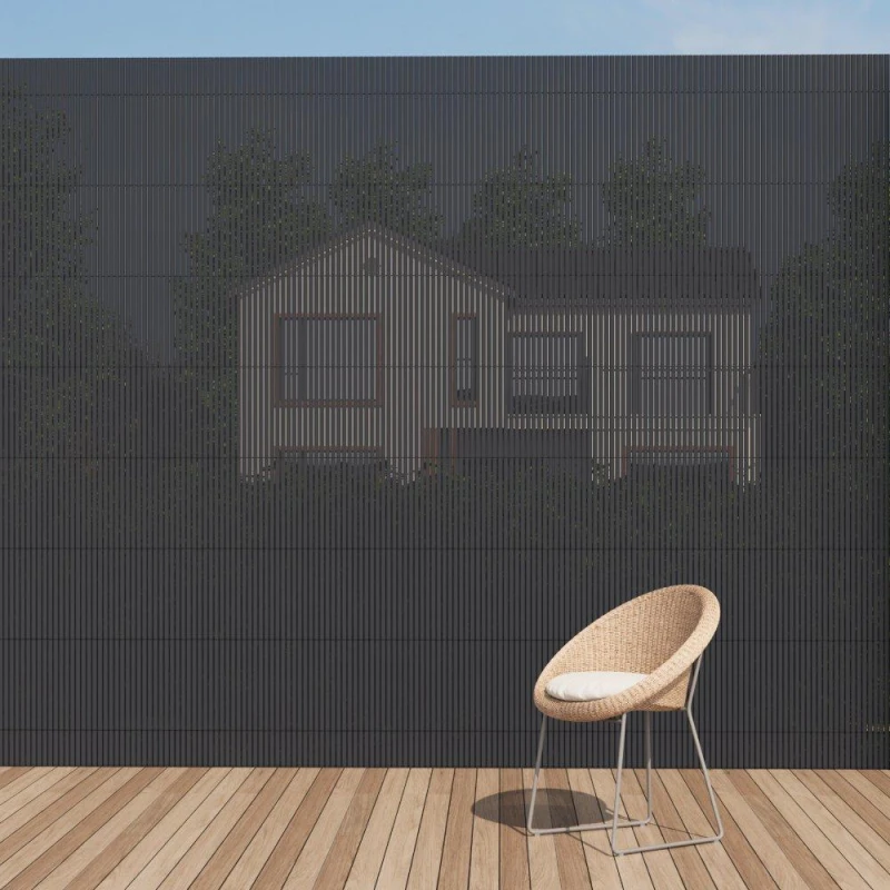 Image of Breeins 2x3m PVC Privacy Fence Sun-Block Screen Grey unisex One size