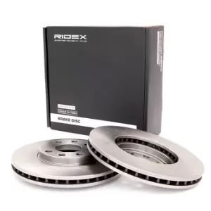 Image of RIDEX Brake disc 82B0024 Brake rotor,Brake discs OPEL,CHEVROLET,VAUXHALL,Astra G CC (T98),Astra G Caravan (T98),ASTRA G Cabriolet (F67)