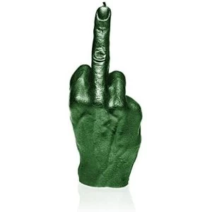 Image of Green Metallic Hand FCK Candle