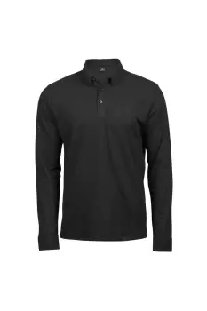 Image of Long Sleeve Fashion Stretch Polo
