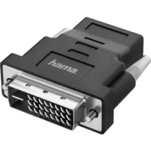 Image of Hama 00200338 DVI / HDMI Adapter [1x UK plug - 1x DVI-D plug] Black