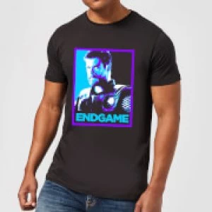 Image of Avengers Endgame Thor Poster Mens T-Shirt - Black