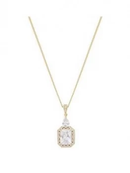 Image of Jon Richard Gold Plate Cubic Zirconia Pendant
