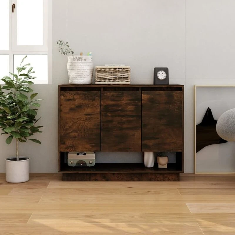Image of VIDAXL Sideboard Smoked Oak 97x31x75cm Engineered Wood Vidaxl 8720286836712