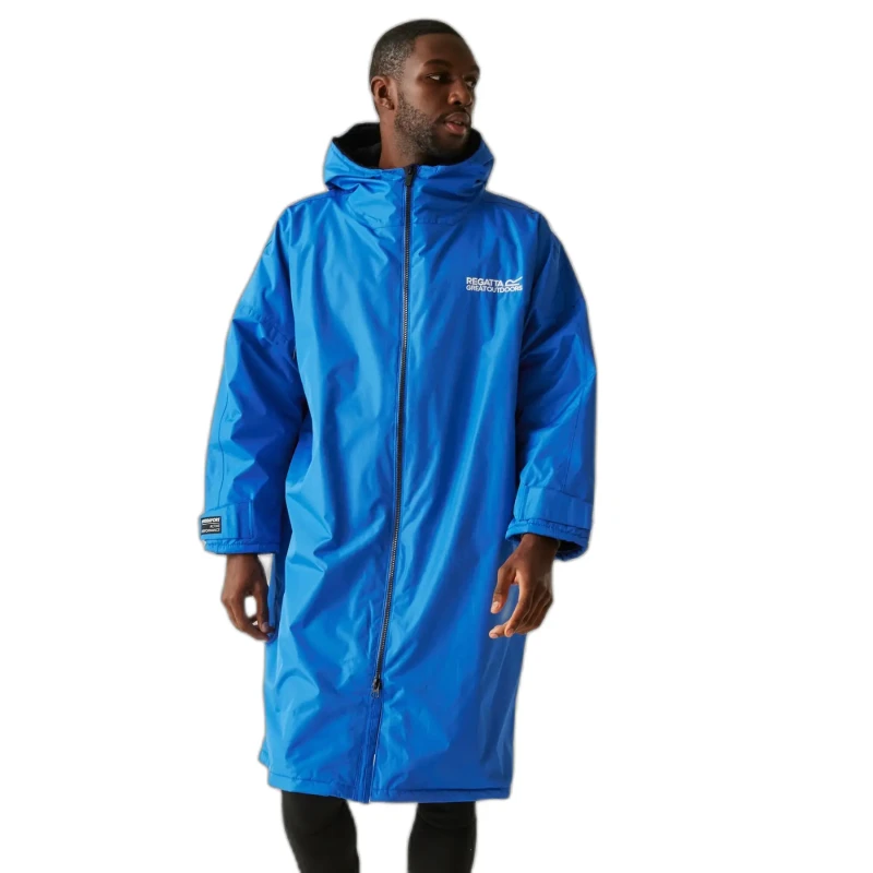 Image of Regatta Mens Adult Waterproof Fleece Lined Robe Jacket S - Chest 37-38' (94-96.5cm) Oxford Blue RUW007-15-S
