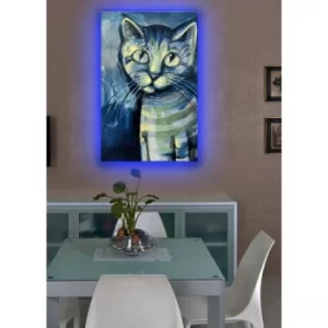 Image of 4570DACT-1 Multicolor Decorative LED Lighted Canvas Painting