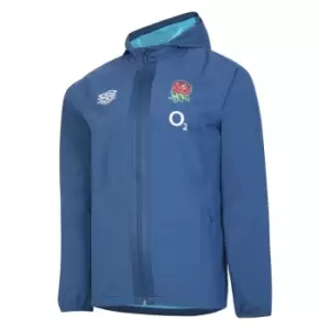 Image of Umbro England Rugby Shower Jacket Adults - Blue