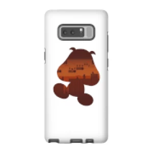 Image of Nintendo Super Mario Goomba Silhouette Phone Case - Samsung Note 8 - Tough Case - Gloss