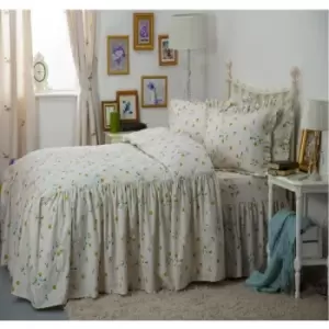 Image of Belledorm - Bluebell Meadow Fitted Bedspread (Kingsize) (Ivory) - Ivory