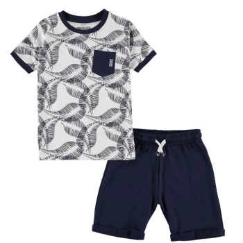 Image of SoulCal Short Set Junior Boys - Navy Palms