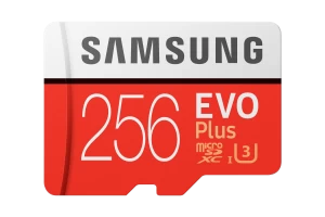 Image of Samsung Evo Plus 256GB microSD Card 2020 in Red (MB-MC256HA/EU)