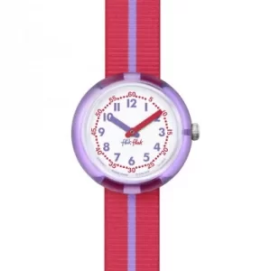Image of Childrens Flik Flak Purple Band Watch