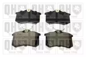 Image of Quinton Hazell Rear Axle Brake Pad Set BP456 excl. wear warning contact, with brake caliper screws