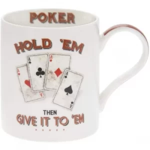 Image of Poker Fine China Mug By Lesser & Pavey