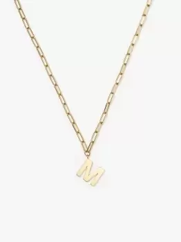 Image of Kate Spade M Initial This Pendant, Gold, One Size