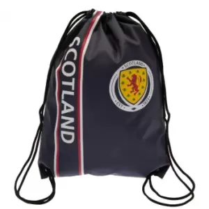 Image of Scotland FA Gym Drawstring Bag (One Size) (Navy)