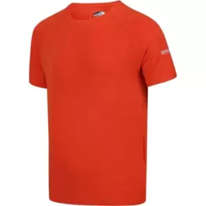 Image of Regatta Mens Ambulo Breathable Active Short Sleeve T Shirt M - Chest 39-40' (99-101.5cm)