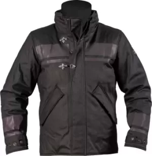Image of Helstons Fire Motorcycle Textile Jacket, Black Size M black, Size M
