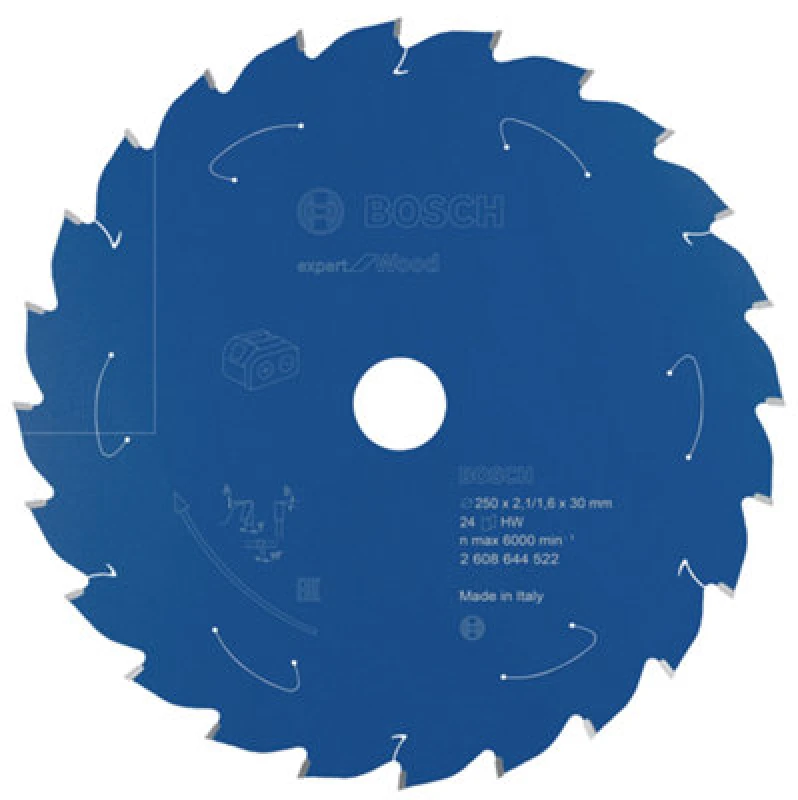 Image of Bosch Expert Wood Cutting Cordless Mitre Saw Blade 2608644522 Diameter: 250mm