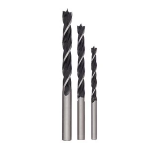 Image of Bosch 3 Piece Brad Point Wood Drill Bit Set