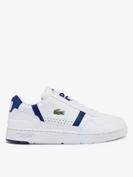 Image of Lacoste T-Clip 0722 Trainers, White/Blue, Size 7, Men