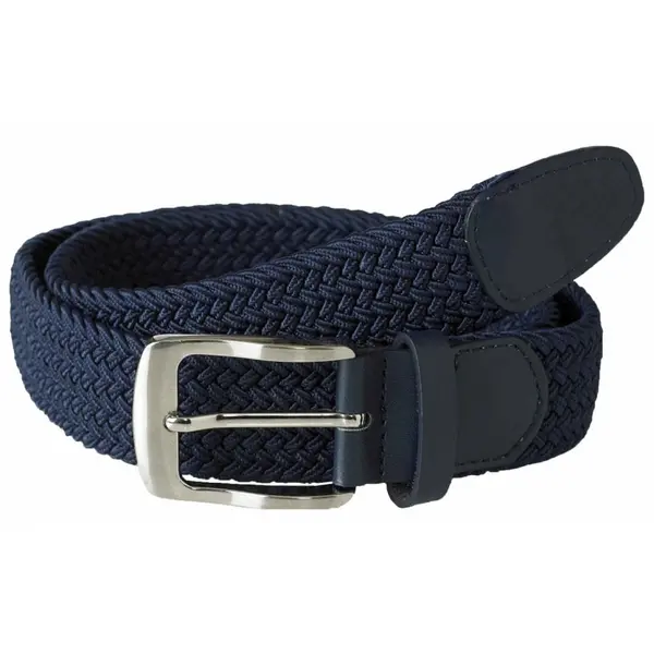 Image of D555 by Duke Duke Stretch Braided Belt Colour: NAVY, Size: 5XL 52&quot