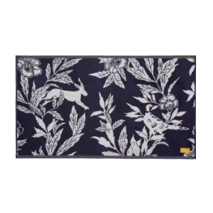 Image of Joules Country Critters Bath Mat, Navy