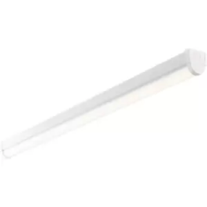 Image of 6ft High Lumen Batten Light Fitting - 68.5W Cool White LED - Gloss White & Opal